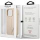 Guess Etui Guess do iPhone 14 Pro 6,1" beżowy/beige hardcase SaffianoTriangle Logo