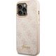 Guess Etui Guess do iPhone 14 Pro Max 6,7" różowy/pink hard case 4G Vintage Gold Logo