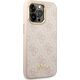 Guess Etui Guess do iPhone 14 Pro Max 6,7" różowy/pink hard case 4G Vintage Gold Logo
