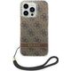 Guess Etui Guess do iPhone 14 Pro Max 6,7" brązowy/brown hardcase 4G Print Strap