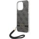Guess Etui Guess do iPhone 14 Pro 6,1" czarny/black hardcase 4G Print Strap