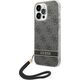 Guess Etui Guess do iPhone 14 Pro Max 6,7" czarny/black hardcase 4G Print Strap