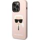 Karl Lagerfeld Etui Karl Lagerfeld do iPhone 14 Pro 6,1" hardcase jasnoróżowy/light pink Silicone Karl`s Head Magsafe