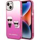 Karl Lagerfeld Etui Karl Lagerfeld do iPhone 14 Plus 6,7" hardcase różowy/pink Gradient Ikonik Karl & Choupette