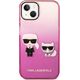 Karl Lagerfeld Etui Karl Lagerfeld do iPhone 14 Plus 6,7" hardcase różowy/pink Gradient Ikonik Karl & Choupette