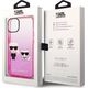 Karl Lagerfeld Etui Karl Lagerfeld do iPhone 14 Plus 6,7" hardcase różowy/pink Gradient Ikonik Karl & Choupette