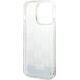 Karl Lagerfeld Etui Karl Lagerfeld do iPhone 14 Pro 6,1" hardcase srebrny/silver Liquid Glitter Monogram
