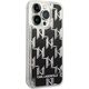 Karl Lagerfeld Etui Karl Lagerfeld do iPhone 14 Pro 6,1" hardcase czarny/black Liquid Glitter Monogram
