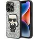 Karl Lagerfeld Etui Karl Lagerfeld do iPhone 14 Pro Max 6,7" hardcase srebrny/silver Glitter Flakes Ikonik