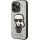 Karl Lagerfeld Etui Karl Lagerfeld do iPhone 14 Pro Max 6,7" hardcase srebrny/silver Glitter Flakes Ikonik