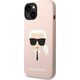 Karl Lagerfeld Etui Karl Lagerfeld do iPhone 14 Plus 6,7" hardcase różowy/pink Silicone Karl`s Head