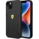 Ferrari Etui Ferrari do iPhone 14 Plus 6,7" czarny/black hardcase Leather Stamp Sides