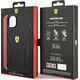 Ferrari Etui Ferrari do iPhone 14 Plus 6,7" czarny/black hardcase Leather Stamp Sides