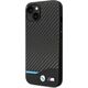 BMW Etui BMW do iPhone 14 6,1" czarny/black Leather Carbon