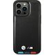 BMW Etui BMW do iPhone 14 Pro Max 6,7" czarny/black Leather Stamp Tricolor Magsafe