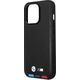 BMW Etui BMW do iPhone 14 Pro Max 6,7" czarny/black Leather Stamp Tricolor Magsafe