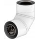 SpiroFlex 80/125 kolano dwuścienne 90 białeKOLANO 2-SCIENNE BIALE 90
