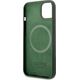 Guess Guess GUHMP13MSBPLA iPhone 13 6,1" zielony/khaki hard case Silicone Logo Plate MagSafe NoSize