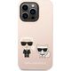 Karl Lagerfeld Karl Lagerfeld KLHMP14LSSKCI iPhone 14 Pro 6,1" hardcase jasnoróżowy/light pink Silicone Karl & Choupette Magsafe NoSize