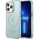 Guess Guess GUHMP13LHTCMB iPhone 13 Pro / 13 6,1" niebieski/blue hard case Gold Outline Translucent MagSafe NoSize