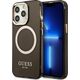 Guess Guess GUHMP13XHTCMK iPhone 13 Pro Max 6,7" czarny/black hard case Gold Outline Translucent MagSafe NoSize