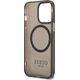 Guess Guess GUHMP13XHTCMK iPhone 13 Pro Max 6,7" czarny/black hard case Gold Outline Translucent MagSafe NoSize