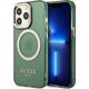 Guess Guess GUHMP13LHTCMA iPhone 13 Pro / 13 6,1" zielony/khaki hard case Gold Outline Translucent MagSafe NoSize