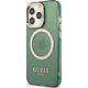 Guess Guess GUHMP13LHTCMA iPhone 13 Pro / 13 6,1" zielony/khaki hard case Gold Outline Translucent MagSafe NoSize