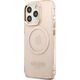 Guess Guess GUHMP13LHTCMP iPhone 13 Pro / 13 6,1" różowy/pink hard case Gold Outline Translucent MagSafe NoSize
