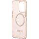 Guess Guess GUHMP13LHTCMP iPhone 13 Pro / 13 6,1" różowy/pink hard case Gold Outline Translucent MagSafe NoSize