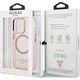 Guess Guess GUHMP13LHTCMP iPhone 13 Pro / 13 6,1" różowy/pink hard case Gold Outline Translucent MagSafe NoSize