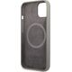 Guess Guess GUHMP13SSPLG iPhone 13 mini 5,4" szary/grey hard case Silicone Logo Plate MagSafe NoSize