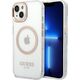 Guess Guess GUHMP14SHTRMD iPhone 14 6,1" złoty/gold hard case Metal Outline Magsafe NoSize