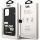 Karl Lagerfeld Karl Lagerfeld KLHMP14LSSKCK iPhone 14 Pro 6,1" hardcase czarny/black Liquid Silicone Karl & Choupette Magsafe NoSize