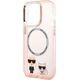 Karl Lagerfeld Karl Lagerfeld KLHMP14XHKCP iPhone 14 Pro Max 6,7" hardcase różowy/pink Karl & Choupette Aluminium Magsafe NoSize