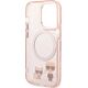 Karl Lagerfeld Karl Lagerfeld KLHMP14XHKCP iPhone 14 Pro Max 6,7" hardcase różowy/pink Karl & Choupette Aluminium Magsafe NoSize