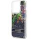 Guess Etui Guess GUHCP14XLFLSB Apple iPhone 14 Pro Max niebieski/blue hardcase Flower Liquid Glitter