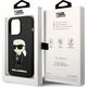 Karl Lagerfeld Etui Karl Lagerfeld KLHMP14LSNIKBCK Apple iPhone 14 Pro hardcase czarny/black Silicone NFT Ikonik Magsafe
