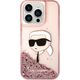 Karl Lagerfeld Etui Karl Lagerfeld KLHCP14LLNKHCP Apple iPhone 14 Pro różowy/pink hardcase Glitter NFT Karl Head
