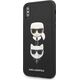 Karl Lagerfeld Etui Karl Lagerfeld KLHCPXSAKICKCBK Apple iPhone XS/X czarny/black hardcase Saffiano Ikonik Karl&Choupette Head