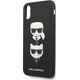 Karl Lagerfeld Etui Karl Lagerfeld KLHCPXSAKICKCBK Apple iPhone XS/X czarny/black hardcase Saffiano Ikonik Karl&Choupette Head