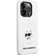 Karl Lagerfeld Etui Karl Lagerfeld KLHCP14LSNCHBCH Apple iPhone 14 Pro hardcase biały/white Silicone Choupette