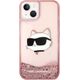 Karl Lagerfeld Etui Karl Lagerfeld KLHCP14MLNCHCP Apple iPhone 14 Plus różowy/pink hardcase Glitter Choupette Head