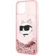 Karl Lagerfeld Etui Karl Lagerfeld KLHCP14MLNCHCP Apple iPhone 14 Plus różowy/pink hardcase Glitter Choupette Head