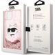 Karl Lagerfeld Etui Karl Lagerfeld KLHCP14MLNCHCP Apple iPhone 14 Plus różowy/pink hardcase Glitter Choupette Head
