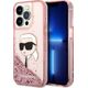Karl Lagerfeld Etui Karl Lagerfeld KLHCP14XLNKHCP Apple iPhone 14 Pro Max różowy/pink hardcase Glitter NFT Karl Head