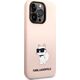 Karl Lagerfeld Etui Karl Lagerfeld KLHCP14XSNCHBCP Apple iPhone 14 Pro Max hardcase różowy/pink Silicone Choupette