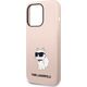 Karl Lagerfeld Etui Karl Lagerfeld KLHCP14XSNCHBCP Apple iPhone 14 Pro Max hardcase różowy/pink Silicone Choupette
