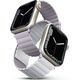 Uniq Pasek UNIQ Revix Apple Watch 4/5/6/7/SE/8/Ultra 44/45/49mm Reversible Magnetic lilak-biały/lilac-white