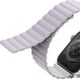 Uniq Pasek UNIQ Revix Apple Watch 4/5/6/7/SE/8/Ultra 44/45/49mm Reversible Magnetic lilak-biały/lilac-white
